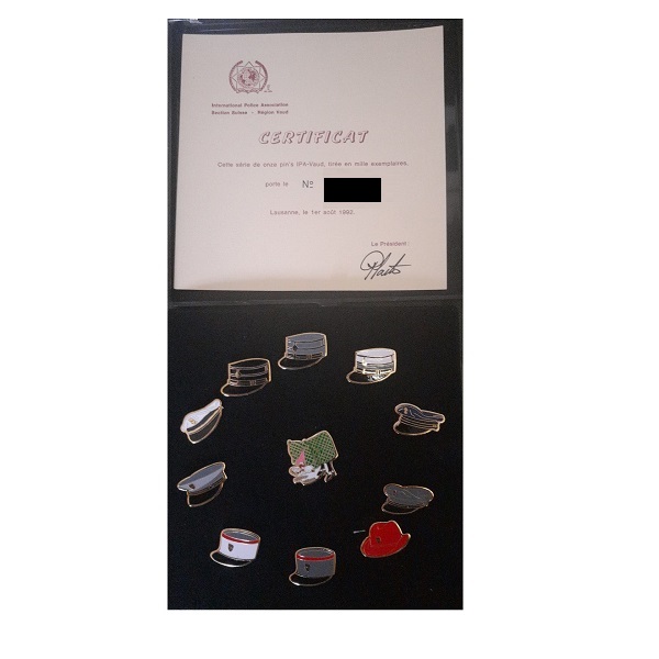 Très rare collection limitée Pin’s IPA-Vaud N° 968/1000